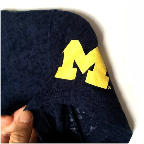 Michigan Wolverines Football Helmet Tee - Picture 2 of 3